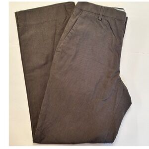 Banana Republic Classic Fit Flat Front Dress Pants Gray Check 31x32 (30 x 30)